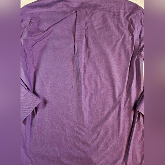 Gold Label Roundtree & Yorke Mens Purple Button Up Long Sleeve Shirt Size 15 1/2 - Picture 12 of 12